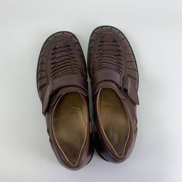 BOGO Remus Fernando Baldassarri Fisherman Sandal Brwn Leather Italy Woven 42 8-9 main image 9